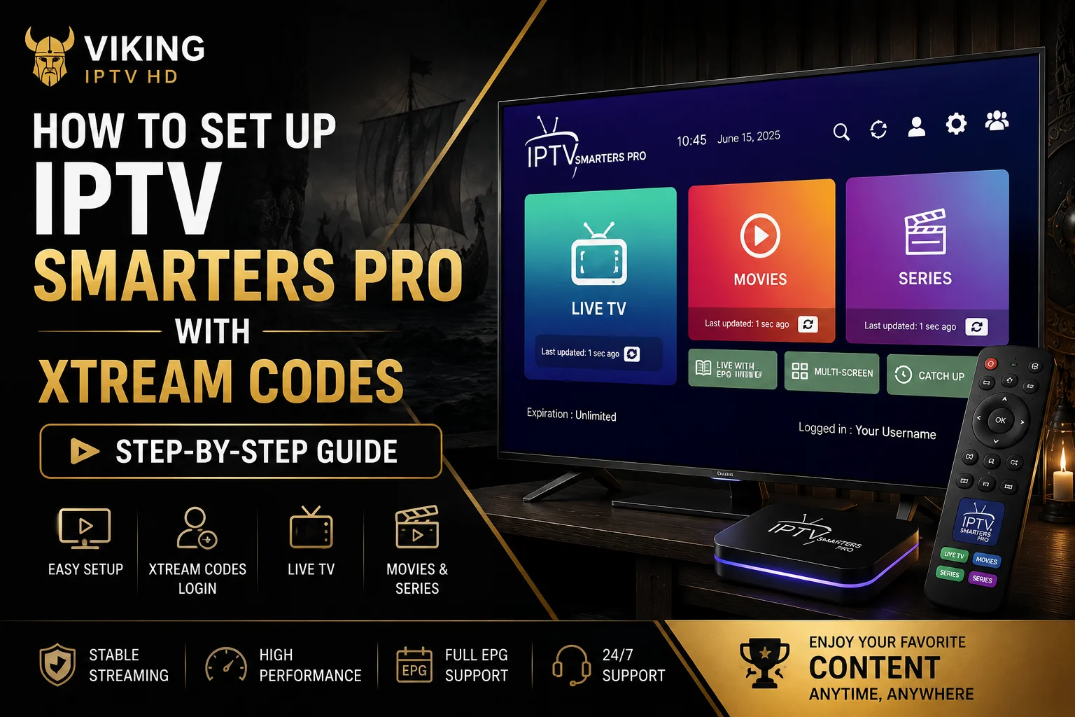 IPTV Smarters Pro Xtream Codes setup guide